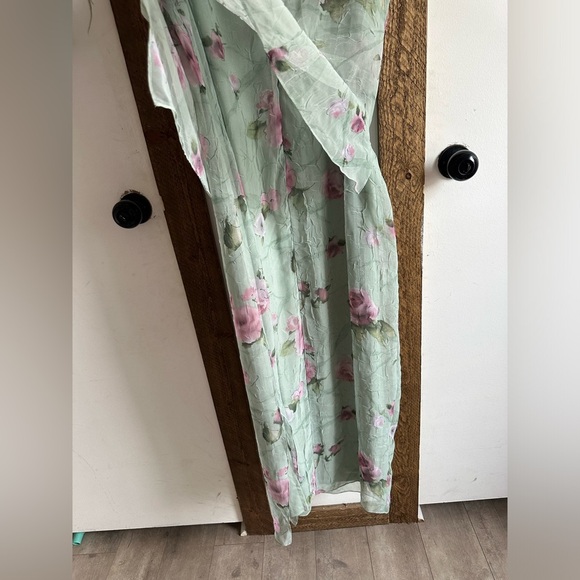 Vintage 90s Plus Women’s Floral Print Sleeveless Dress Size 14W Made in USA - Picture 6 of 16